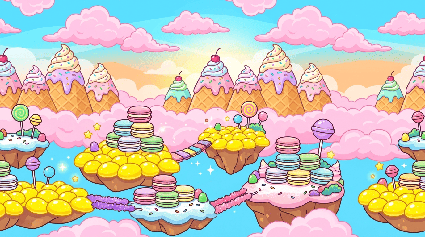 Floating candy sky zone